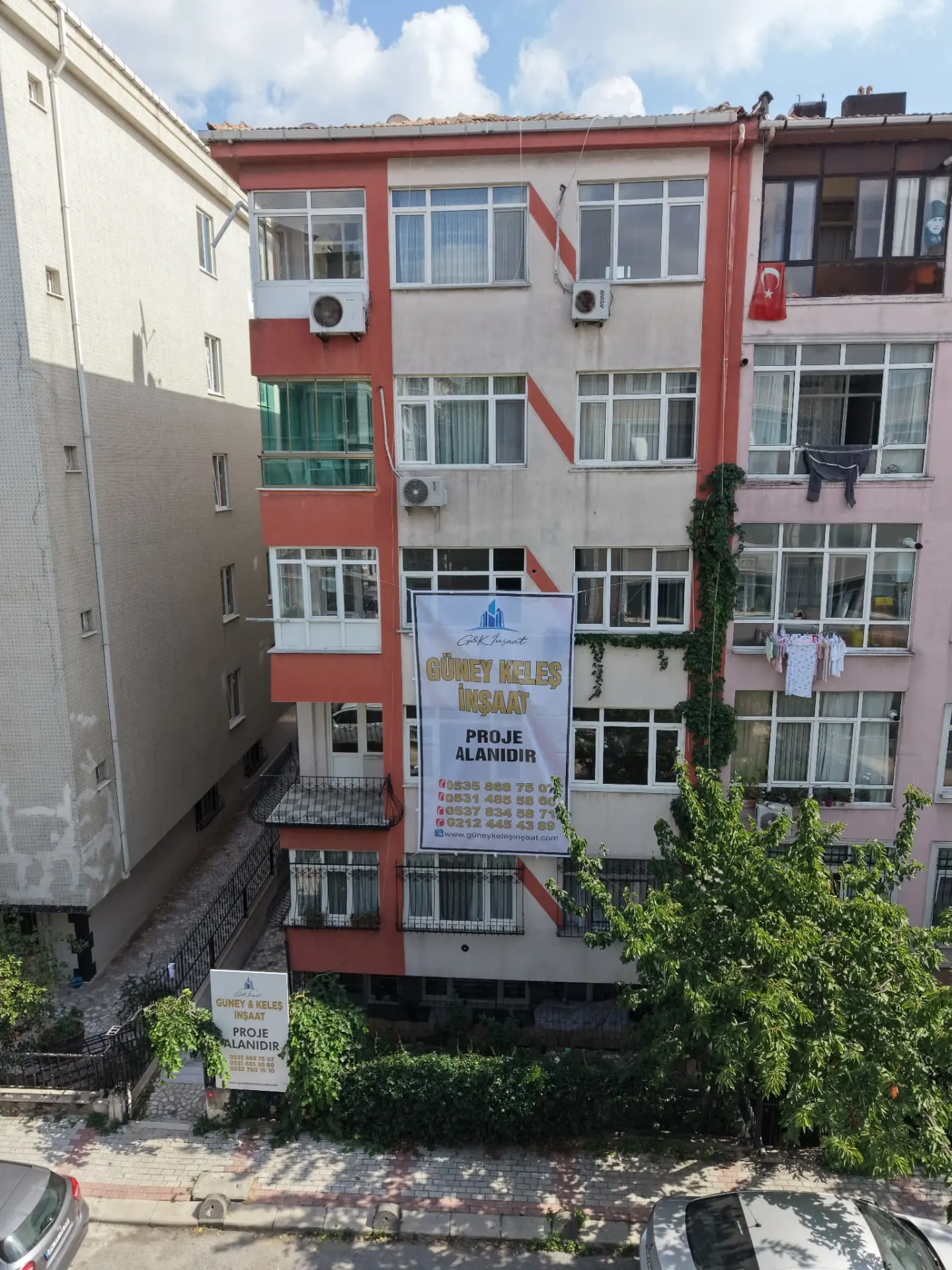 Bakırköy proje alanının drone görüntüsü